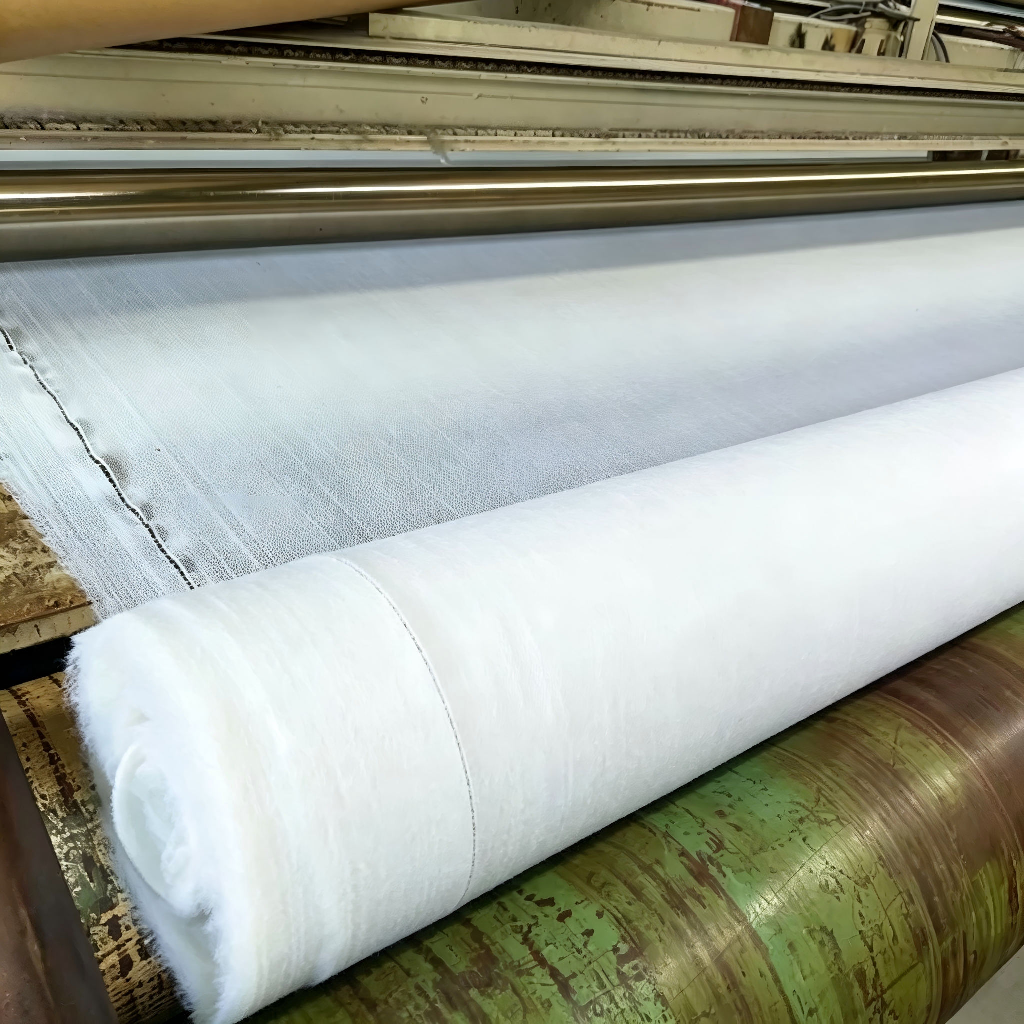 Geotextil no tejido punzonado con aguja de fibra larga continua 100% Polyester para filtración de arena, refuerzo de pavimentos