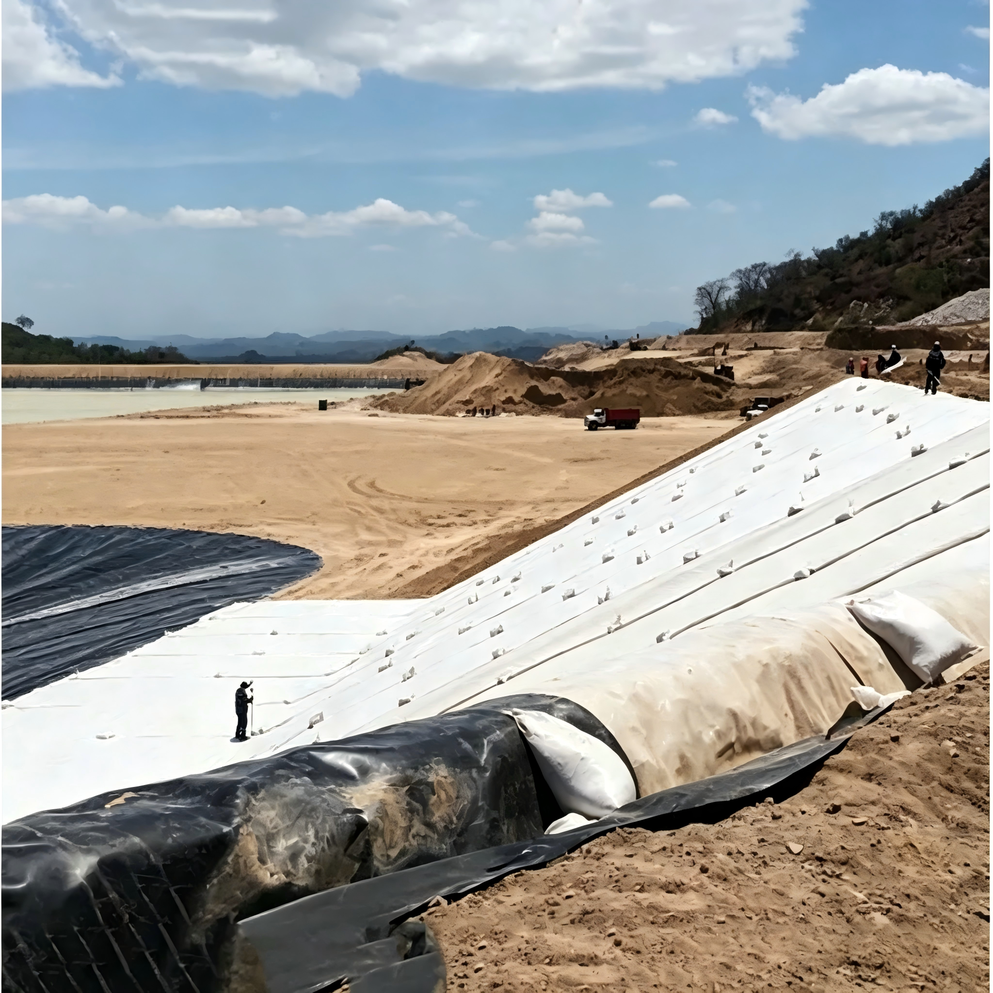 Geotextil filtrante CE/ISO de alta densidad, tela filtrante geotextil no tejida de PP de fibra larga o corta, geotextil de poliéster punzonado con aguja para pavimentación de carreteras, refuerzo de pavimentos