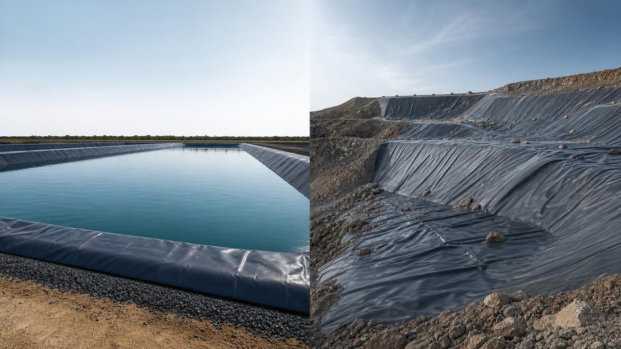 Cuándo elegir geomembrana de LDPE o LLDPE para contención