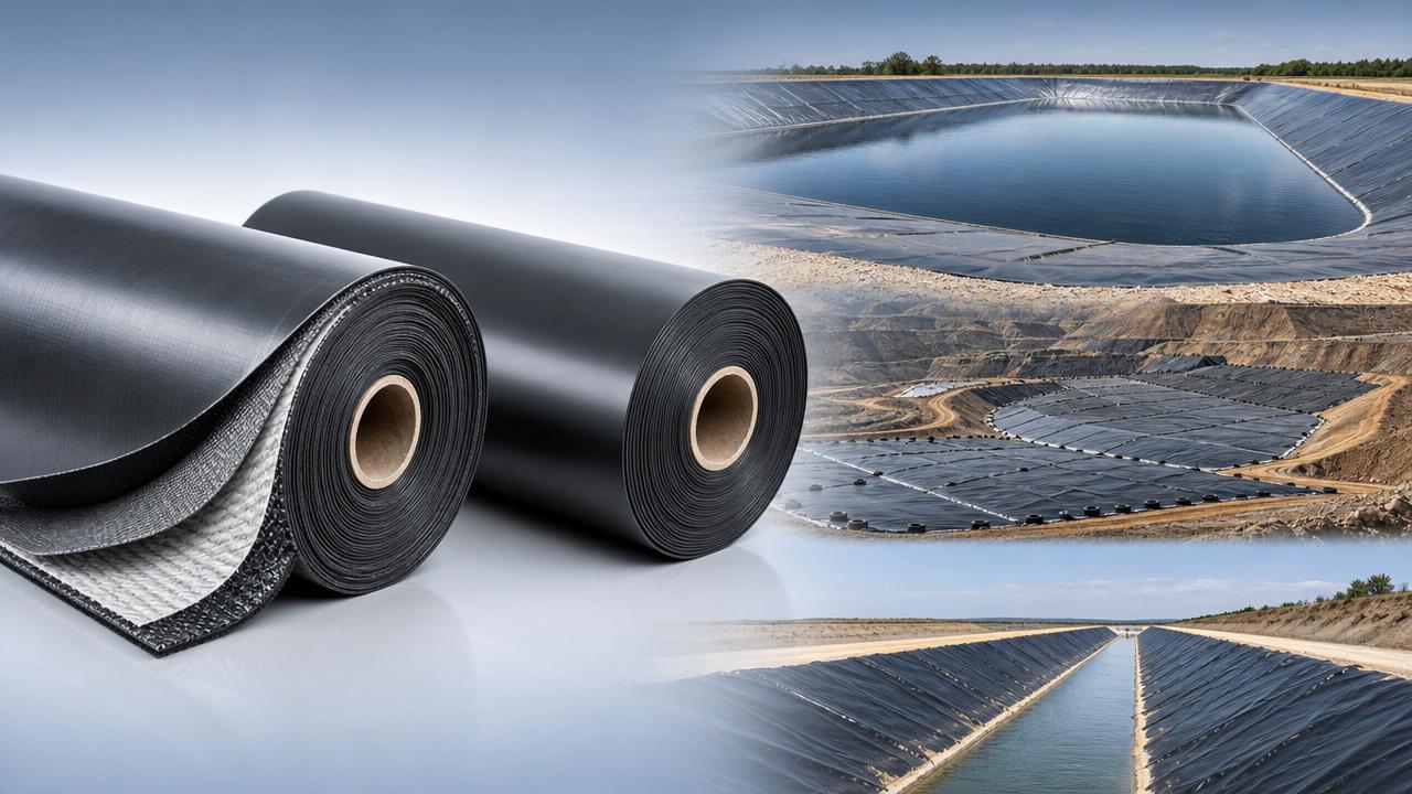 Geomembrana compuesta de HDPE frente a membrana de una sola capa