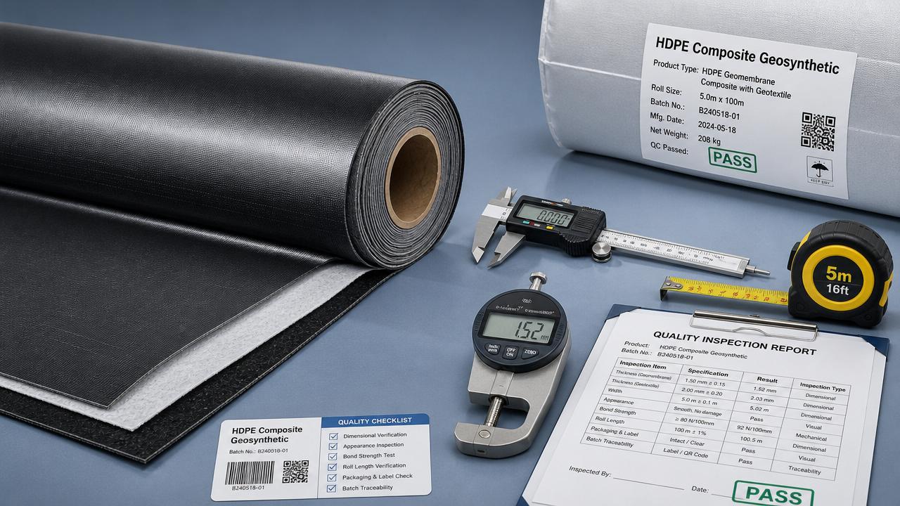 Controles de calidad del compuesto de HDPE antes de la aceptación