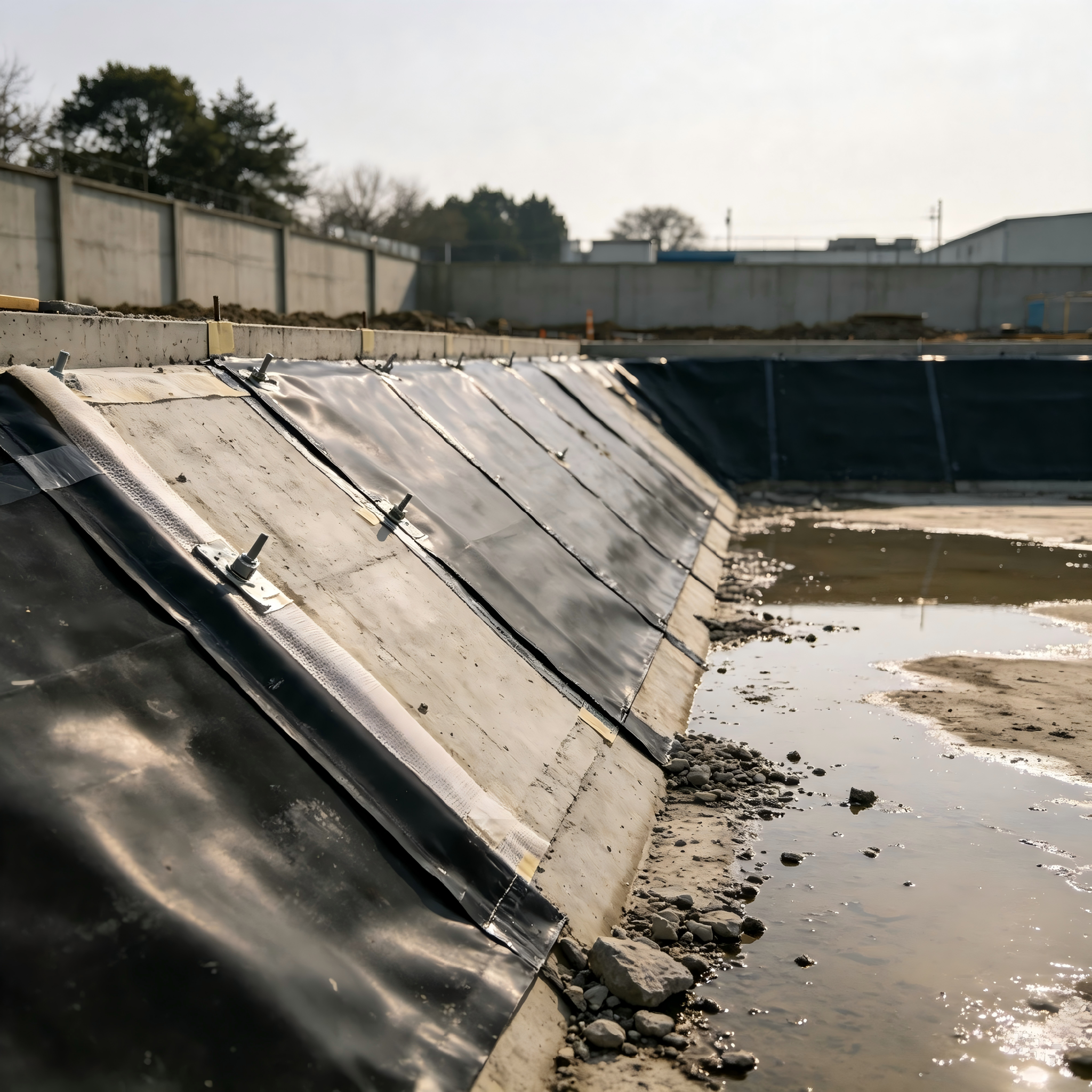Precio de fabricante de geomembrana impermeable de HDPE para presas/vertederos/lagos/biogás/minería/estanques de peces/camarones