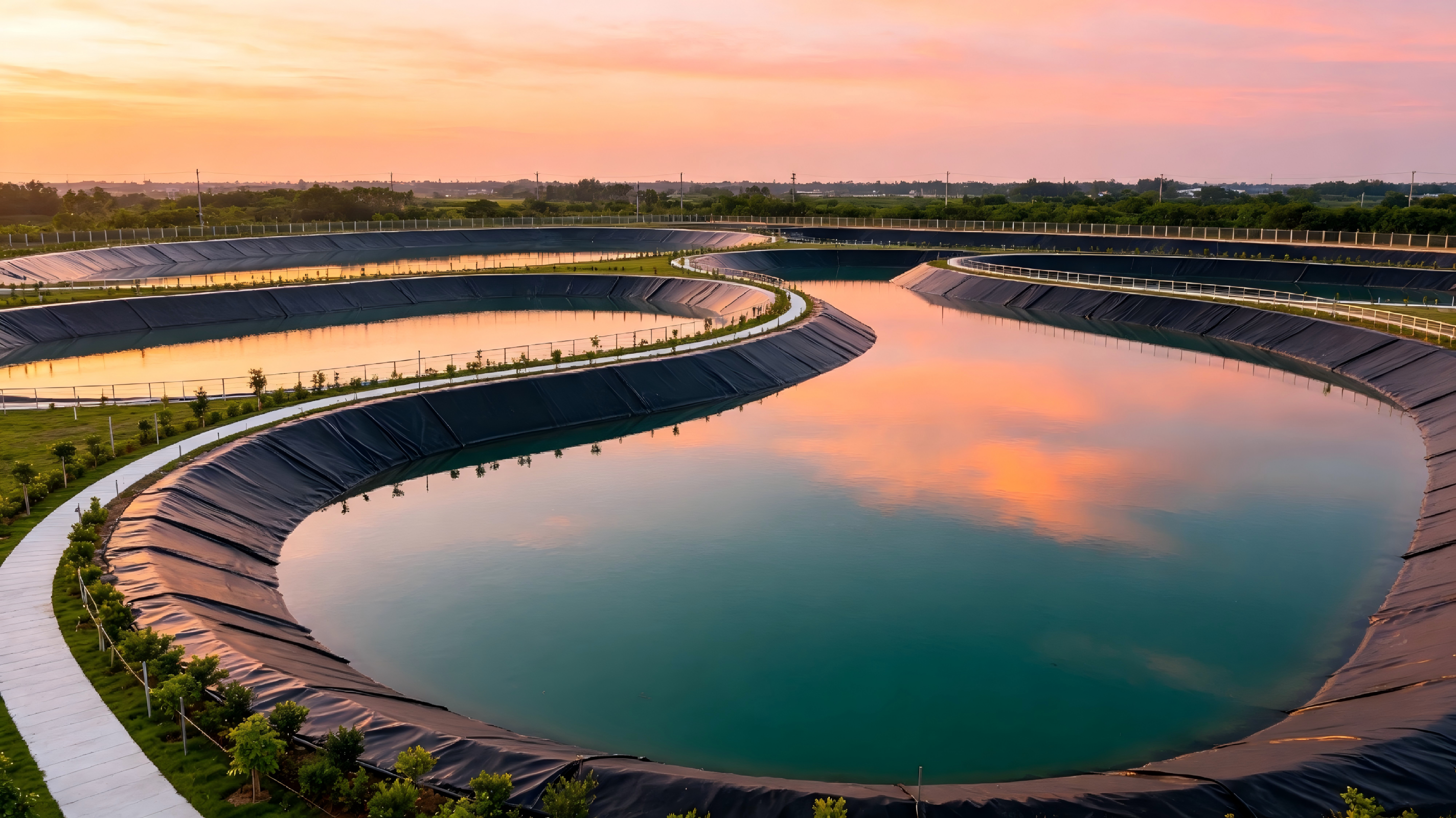 Lámina de HDPE para lago artificial