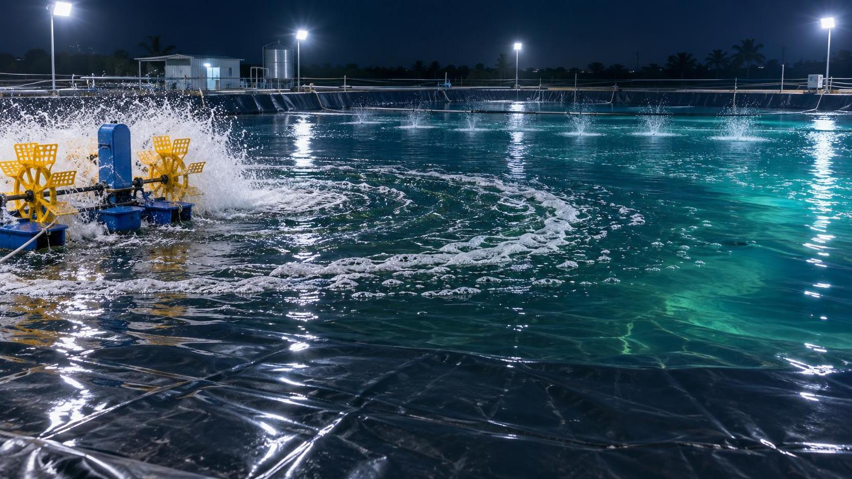 Cómo los aireadores para el cultivo de camarones ayudan a controlar las caídas nocturnas de oxígeno