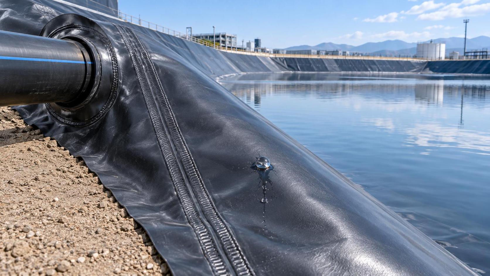¿Qué causa las fugas en una instalación de geomembrana impermeable?