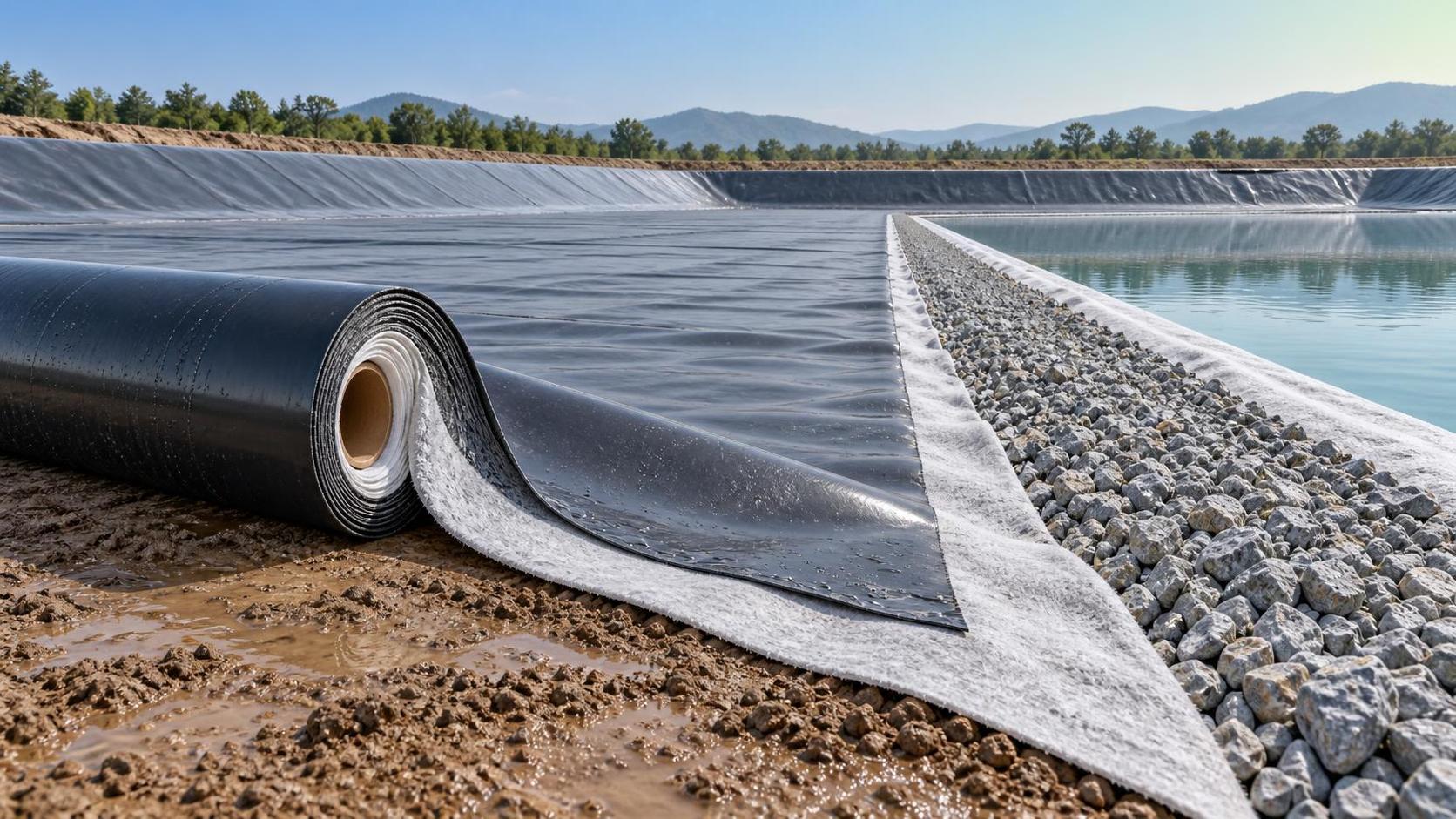 When composite geomembrane lowers installation costs on soft soil