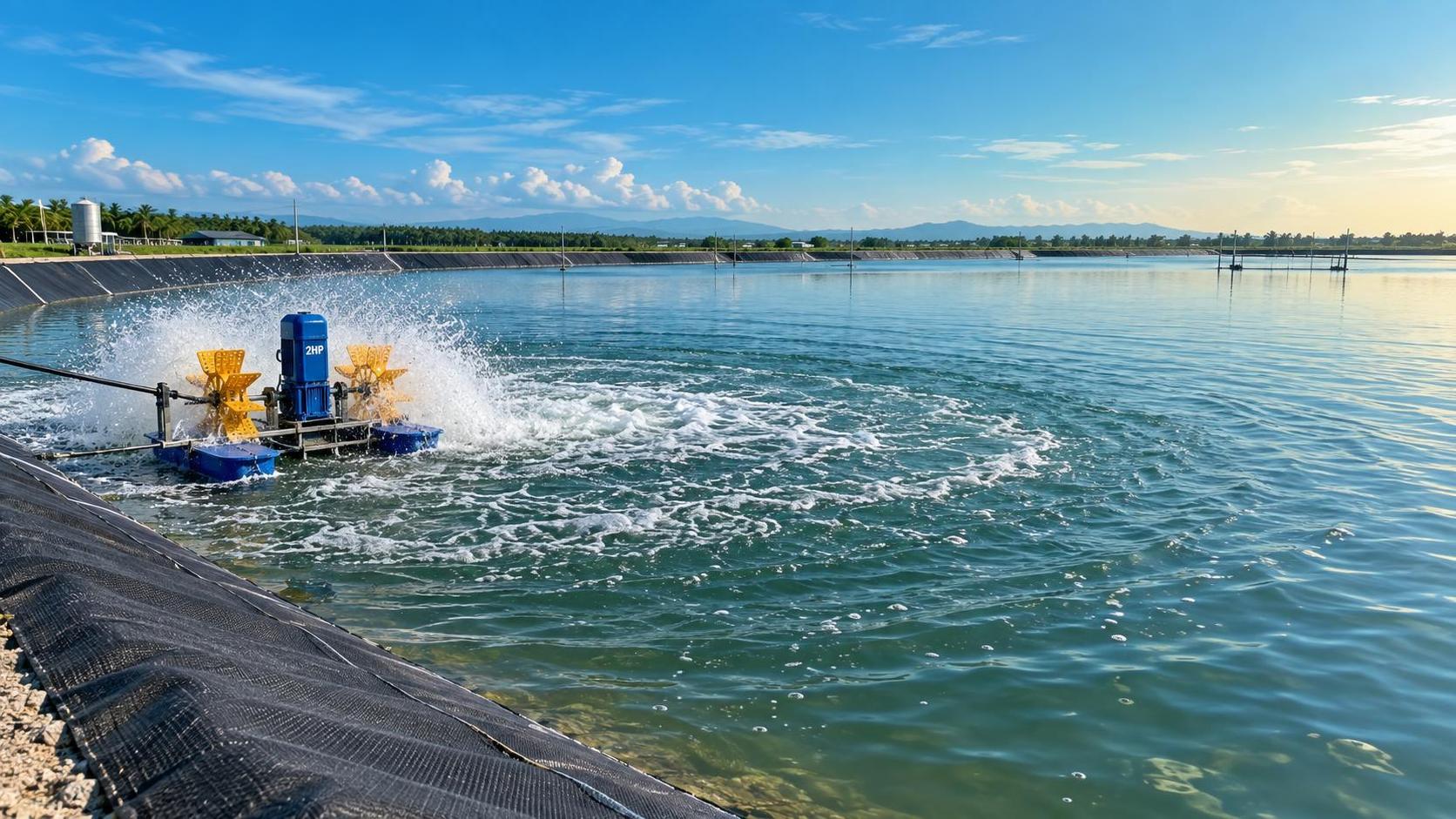 ¿Es suficiente un aireador de rueda de paletas de 2 HP para el cultivo de peces y camarones?
