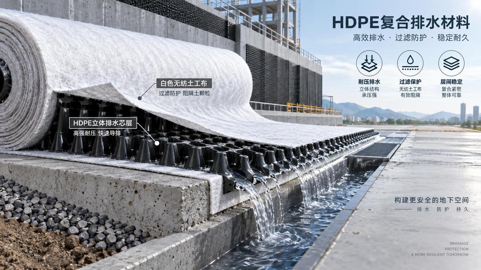 Qué verificar antes de comprar materiales de drenaje compuestos de HDPE