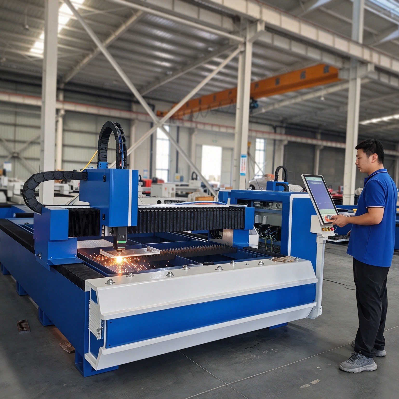 Волоконный лазерный станок для резки B3216-3KW