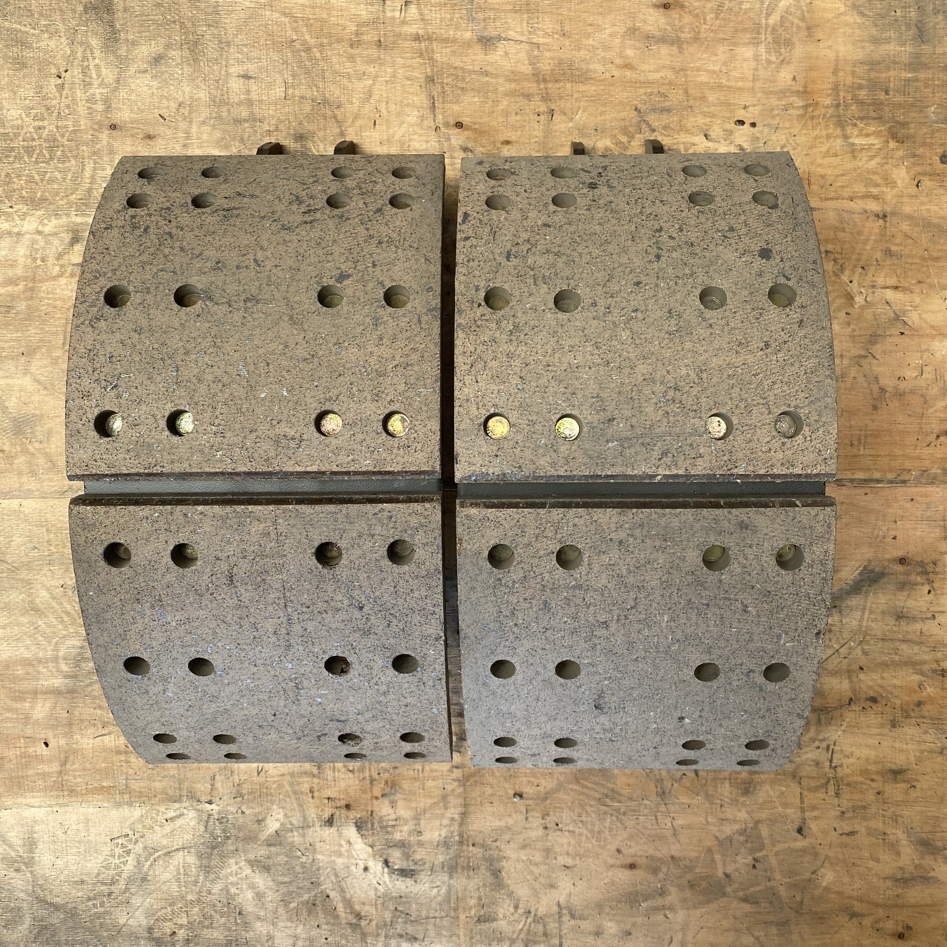 Conjunto de zapata de freno trasera GCLS455 4515 para sistema de freno de eje de remolque FUWA 13T 180mm