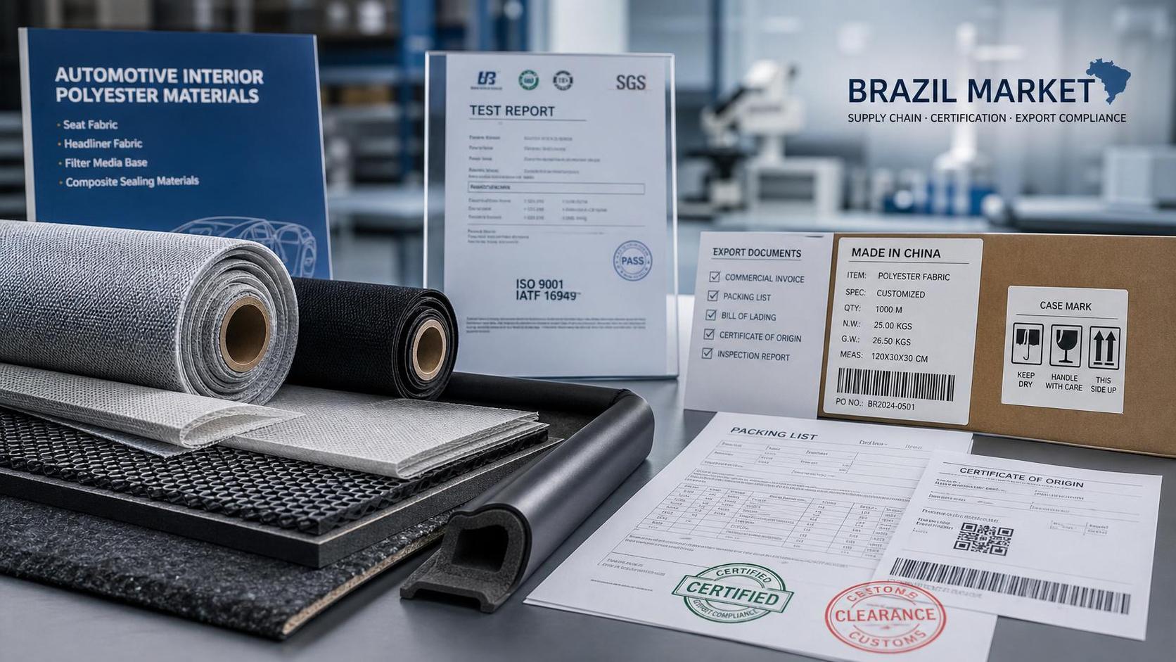 Brasil suspende los derechos antidumping sobre tejidos y hilos de poliéster chinos