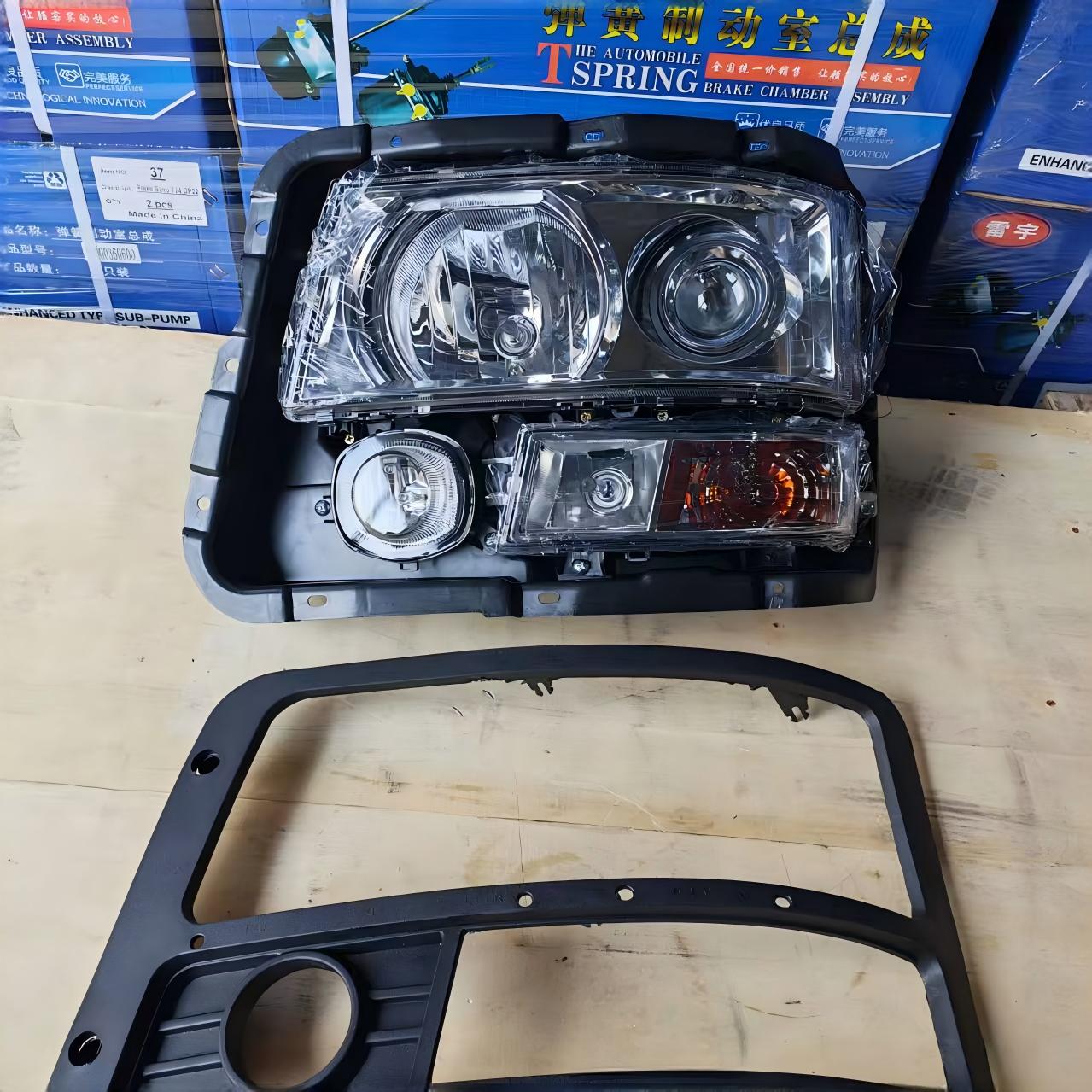 Conjunto de faro delantero L (lado izquierdo) para camión pesado Shacman F2000 / F3000