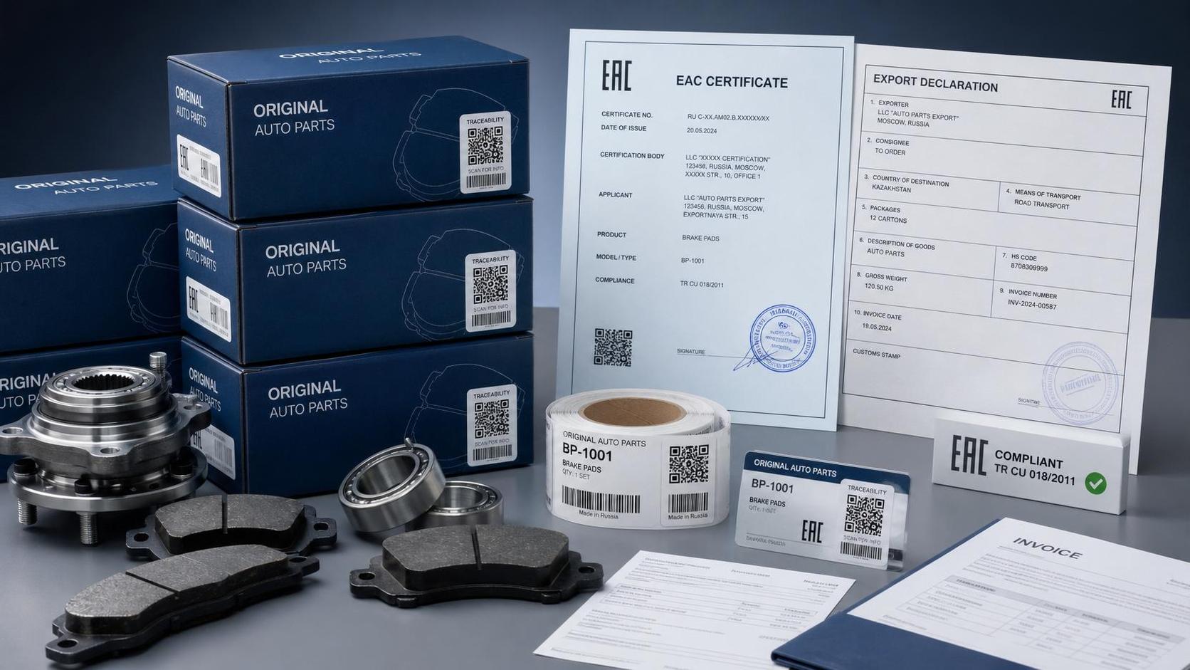 La EAEU establece una norma rusa de etiquetado QR para autopartes