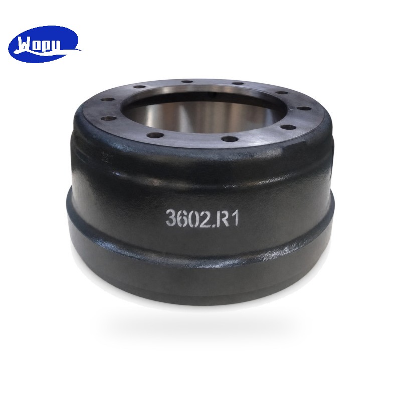 Tambor de freno 3602.R1 para piezas de reemplazo del sistema de frenos de camiones pesados y semirremolques