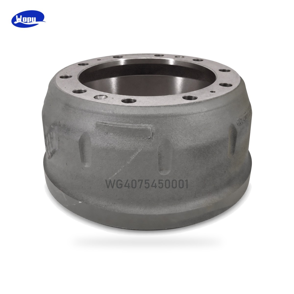 Tambor de freno Sinotruk HOWO WG4075450001 para piezas del sistema de freno del eje de camiones pesados
