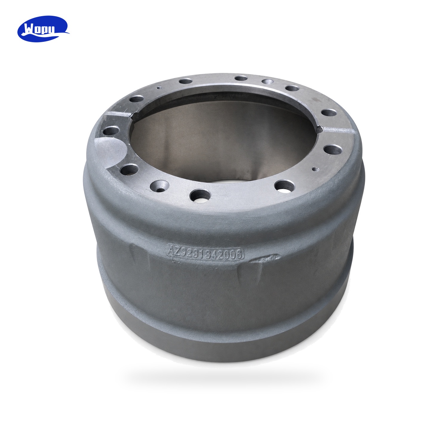Tambor de freno Sinotruk HOWO AZ9231342006 para piezas del sistema de frenos del eje trasero de camiones de servicio pesado
