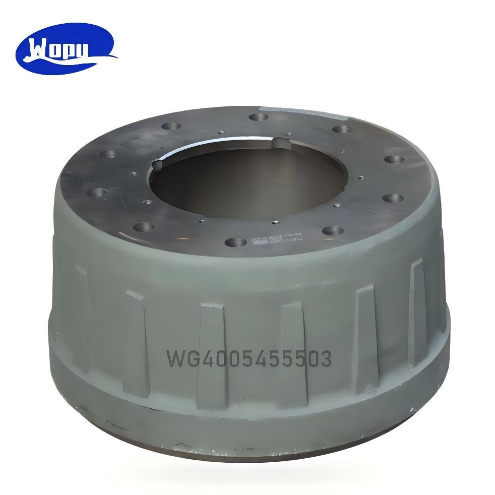Tambor de freno Sinotruk HOWO WG4005455503 para sistema de frenos del eje de camiones pesados, piezas de repuesto