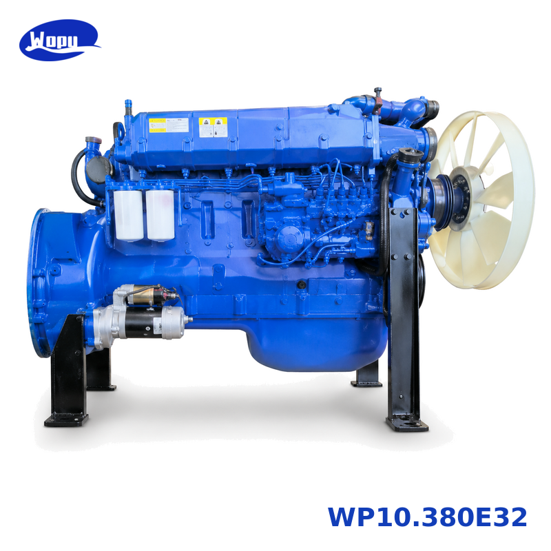 Conjunto de motor de camión WP10.380E32 para piezas de motor diésel de servicio pesado HOWO, SHACMAN y AUMAN