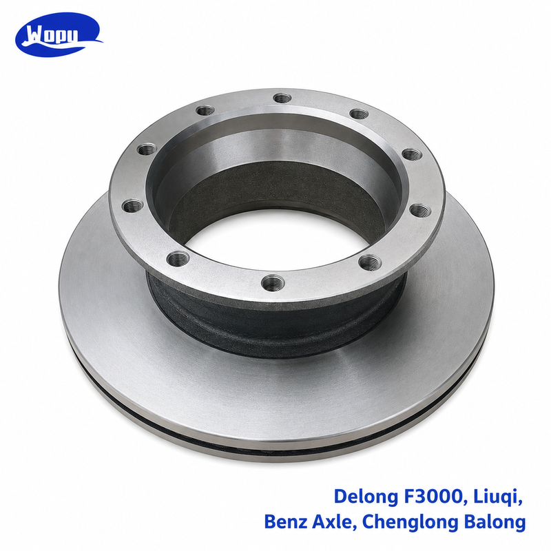Disco de freno de eje para Delong F3000, Liuqi Chenglong Balong y Benz, rotor de freno para camión y piezas de freno de disco para servicio pesado