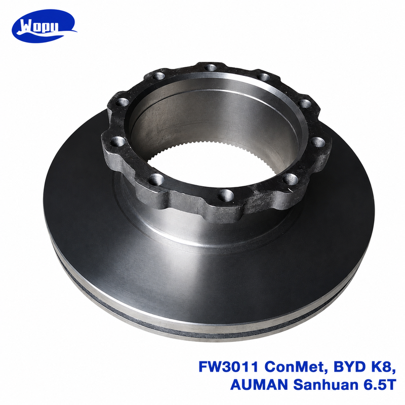 Disco de freno ConMet BYD K8 AUMAN Sanhuan 6.5T FW3011, rotor de freno para camiones y autobuses, piezas de eje con freno de disco