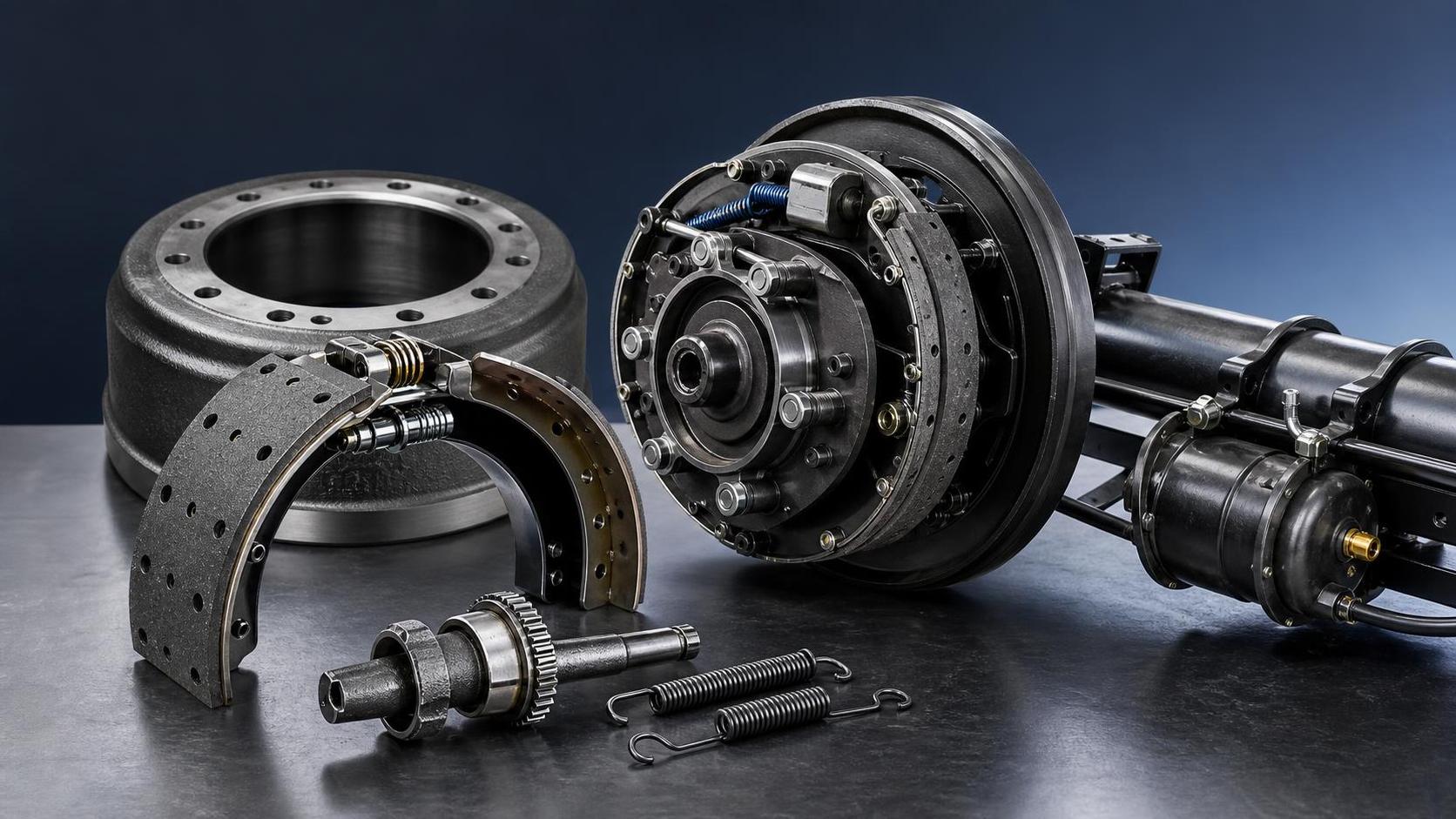 Rear Brake Shoe Assembly for 16T Trailer Axles: Inspection Points Before Service