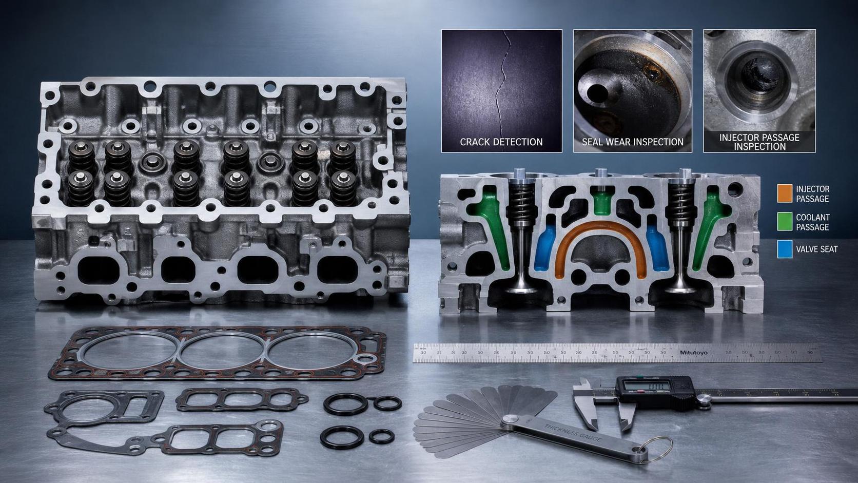 Головки цилиндров: основные признаки износа, трещин и необходимости замены