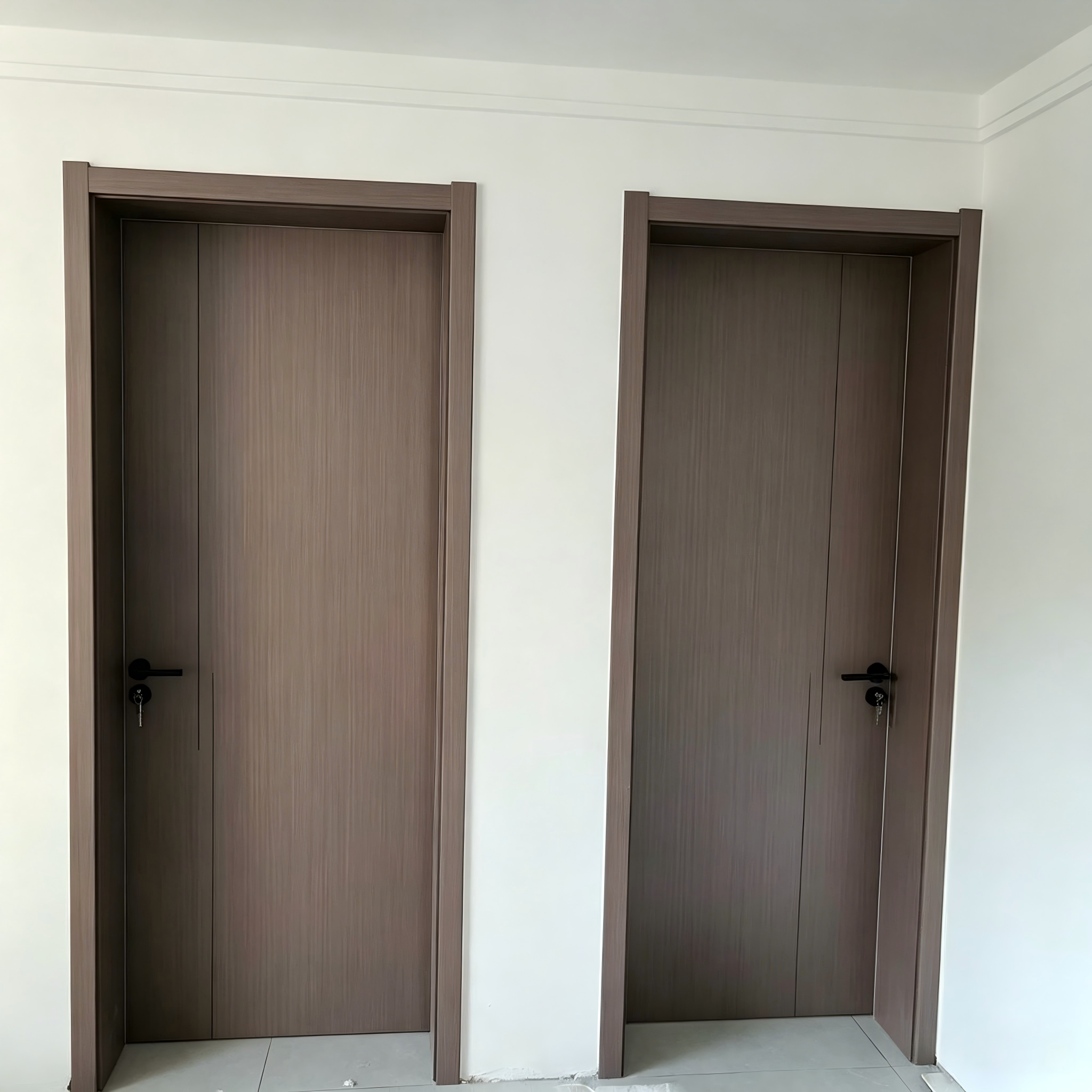Puerta interior de madera de PVC y MDF para el mercado europeo de alta gama