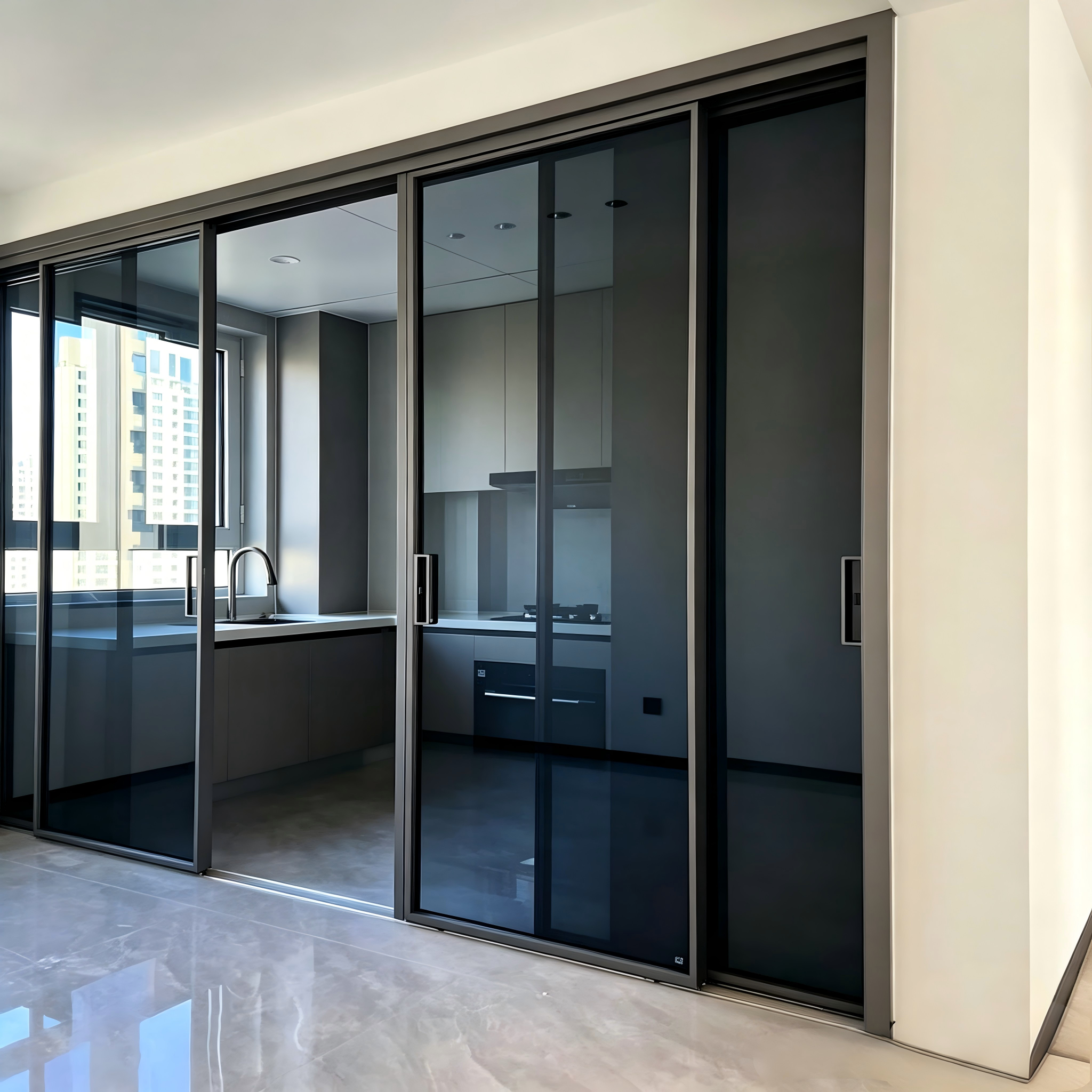 Puertas corredizas de aluminio S105 a