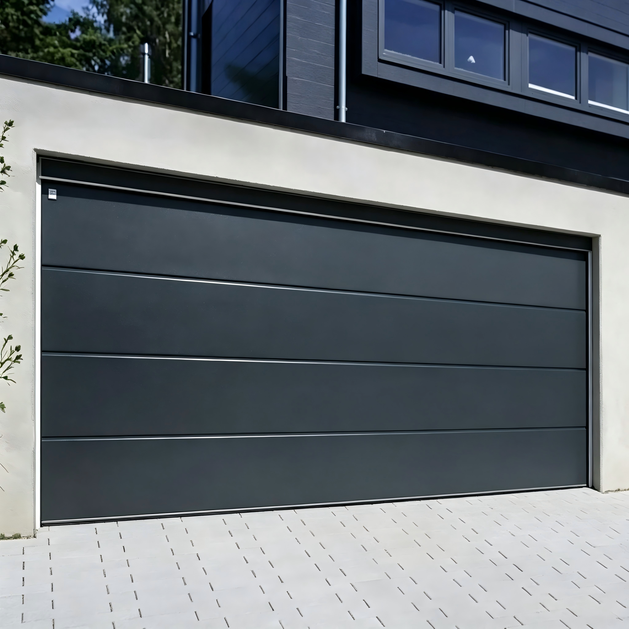 Puertas de garaje enrollables seccionales de alta calidad con control remoto, puertas de garaje de aluminio para casas modernas