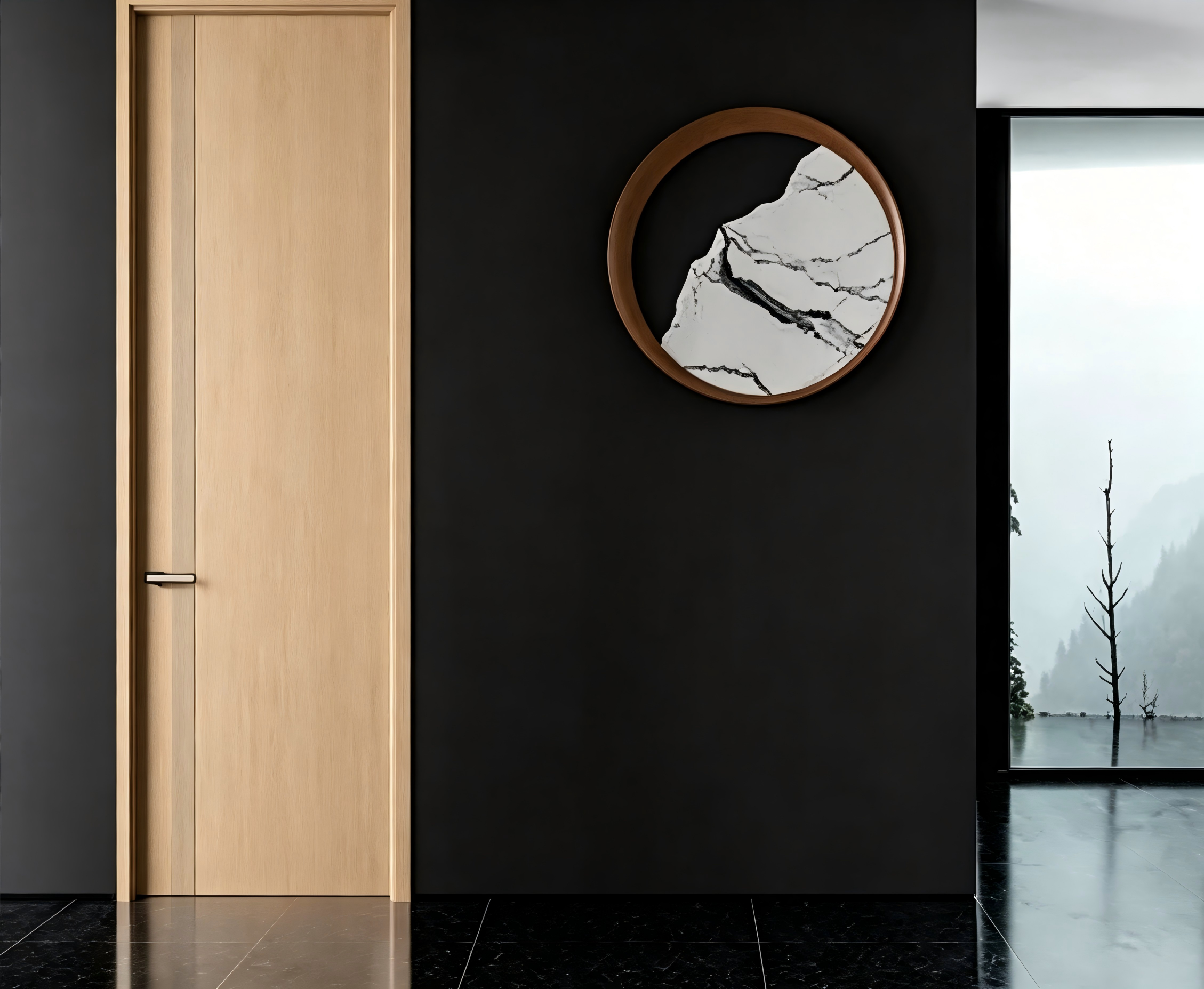 Puerta de WPC impermeable premium para habitaciones individuales