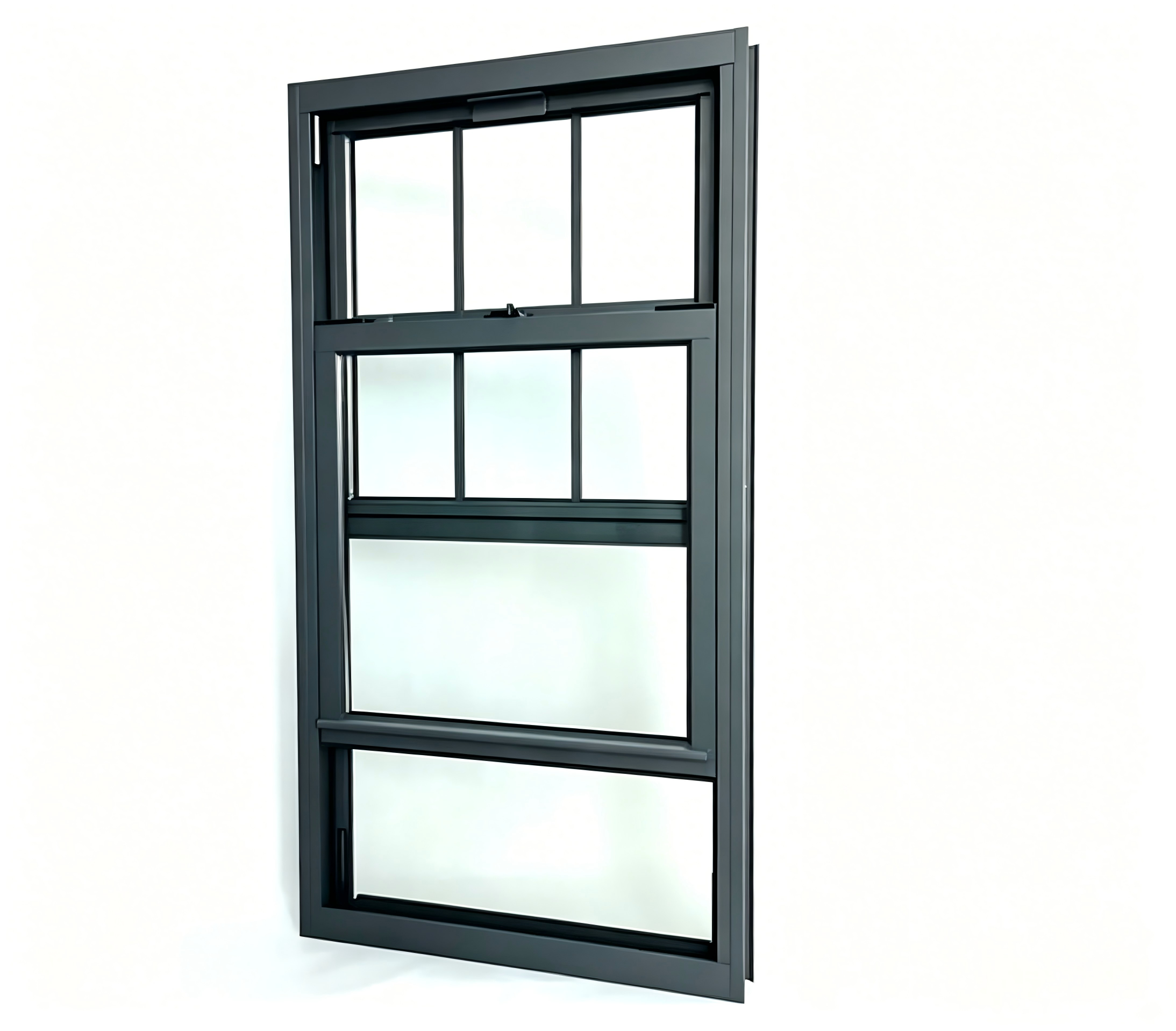 Ventana corrediza de vidrio de doble panel de ahorro de energía con revestimiento Low-E para hogares modernos