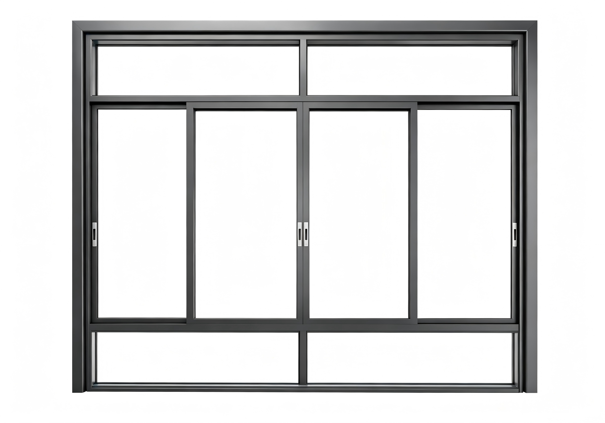 Ventana corredera moderna de doble panel con alto aislamiento térmico para renovación
