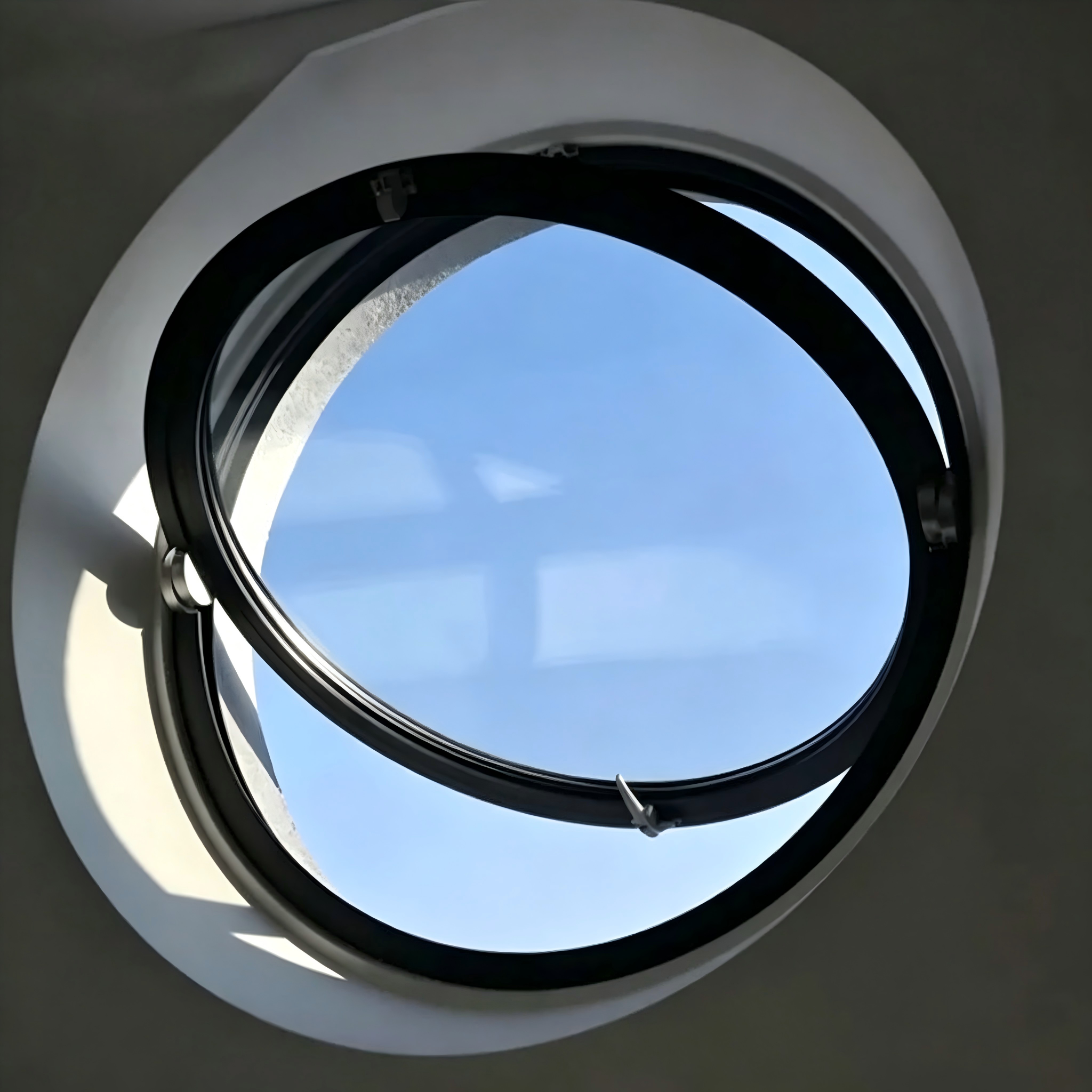 Última ventana de aluminio con rotura de puente térmico de vidrio templado doble de eficiencia energética para hotel