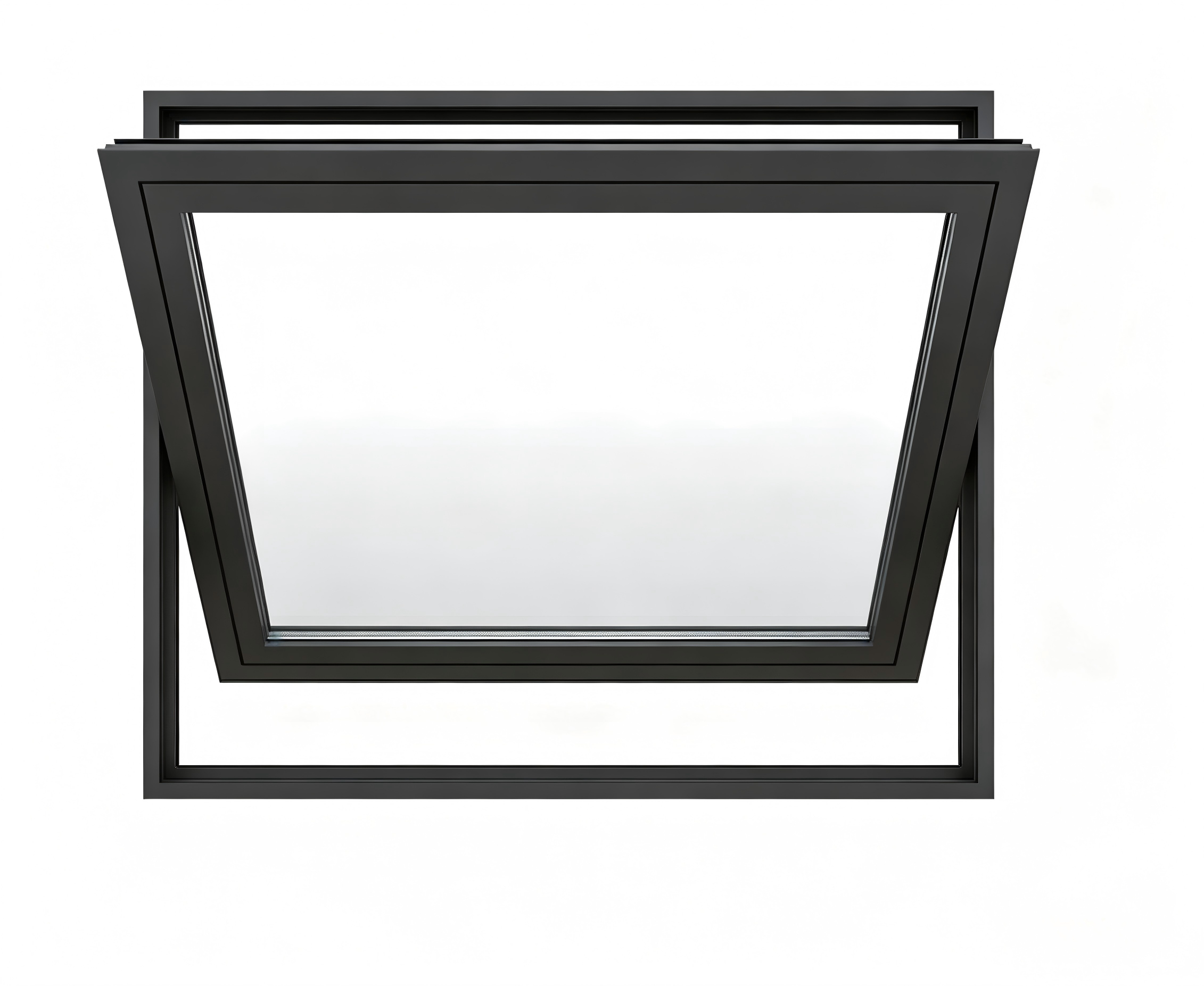 Ventanas abatibles de aluminio con doble vidrio templado personalizadas de fábrica en China