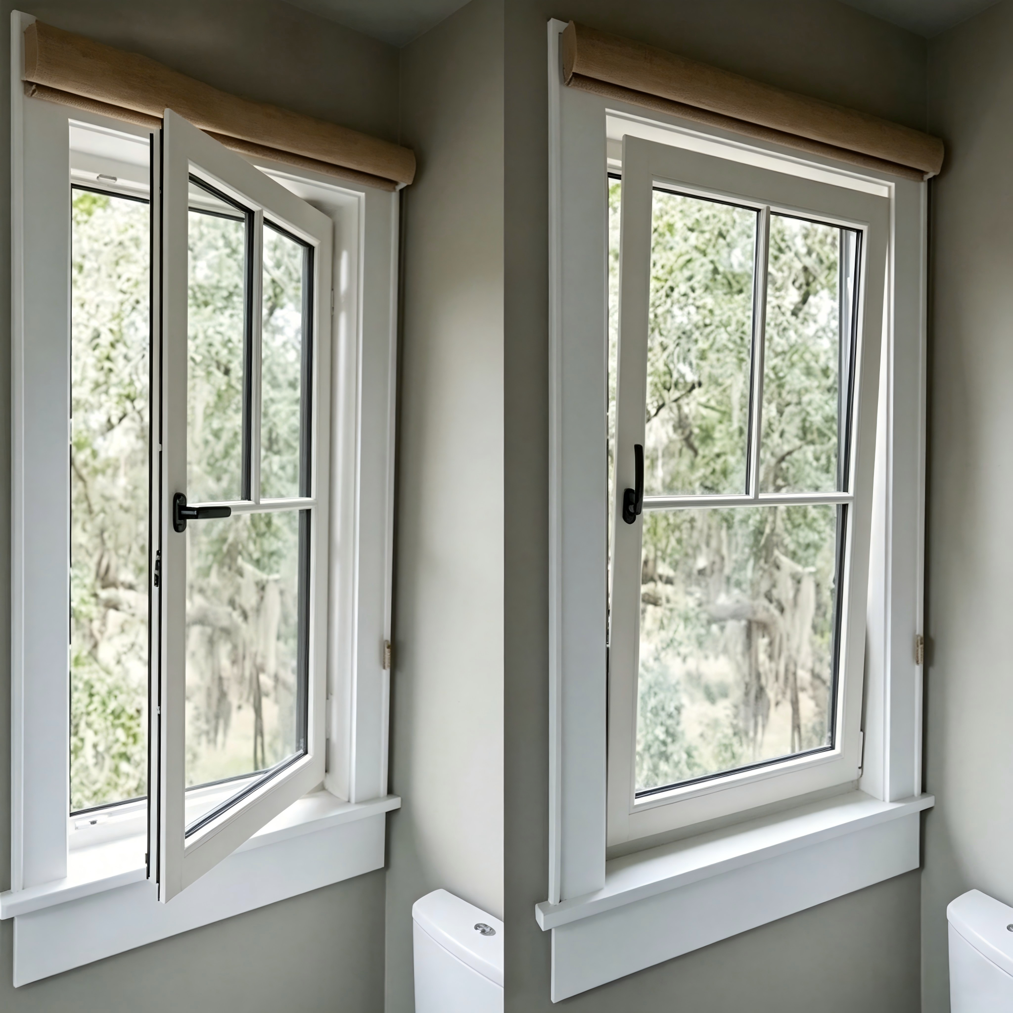 Sistema de sellado de ventanas abatibles de aluminio con sellador de silicona personalizado