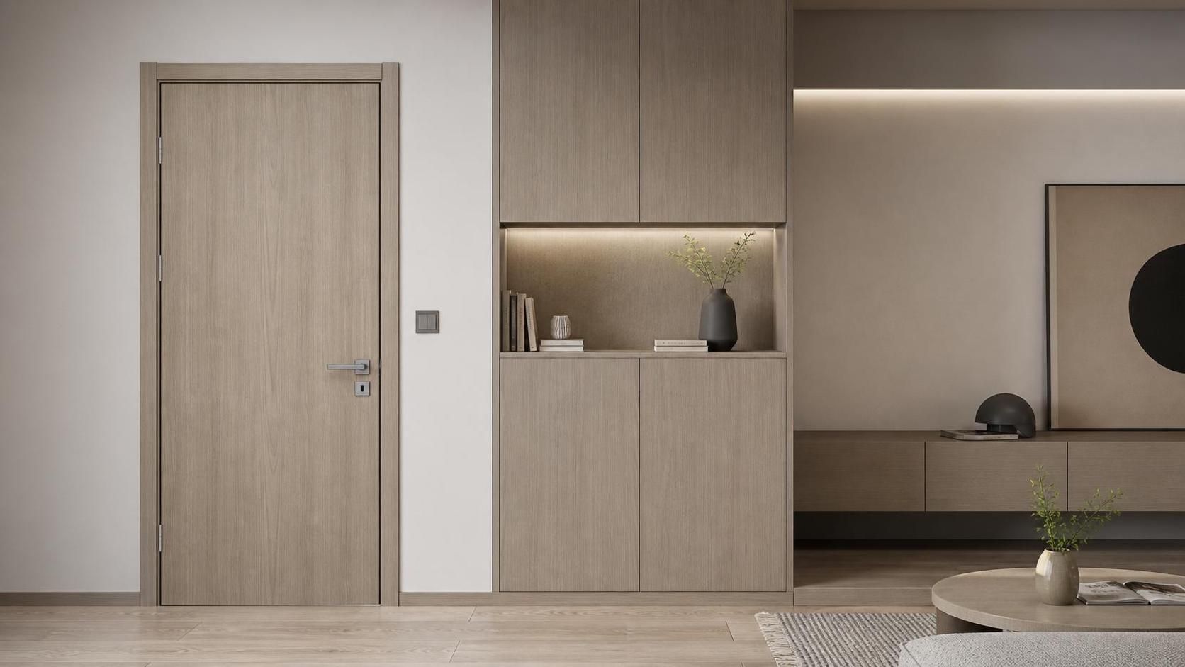 Puertas modernas abatibles de PVC MDF: ¿tendencia de diseño o mejora práctica?