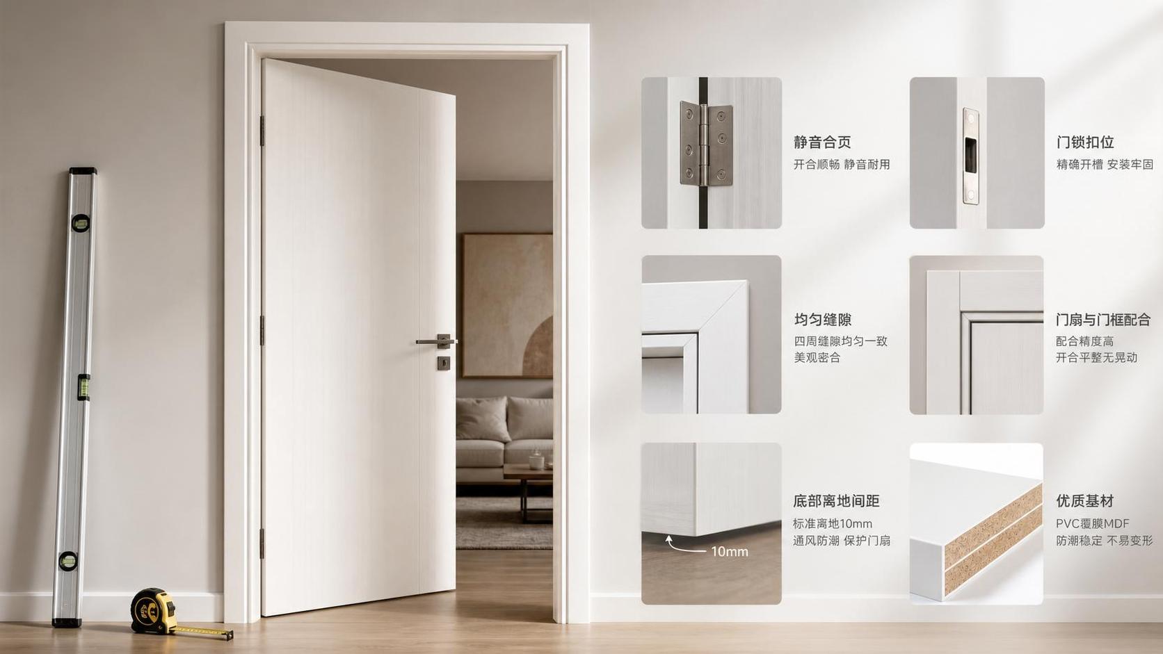 PVC MDF Swing Doors: Common Alignment Problems After Installation