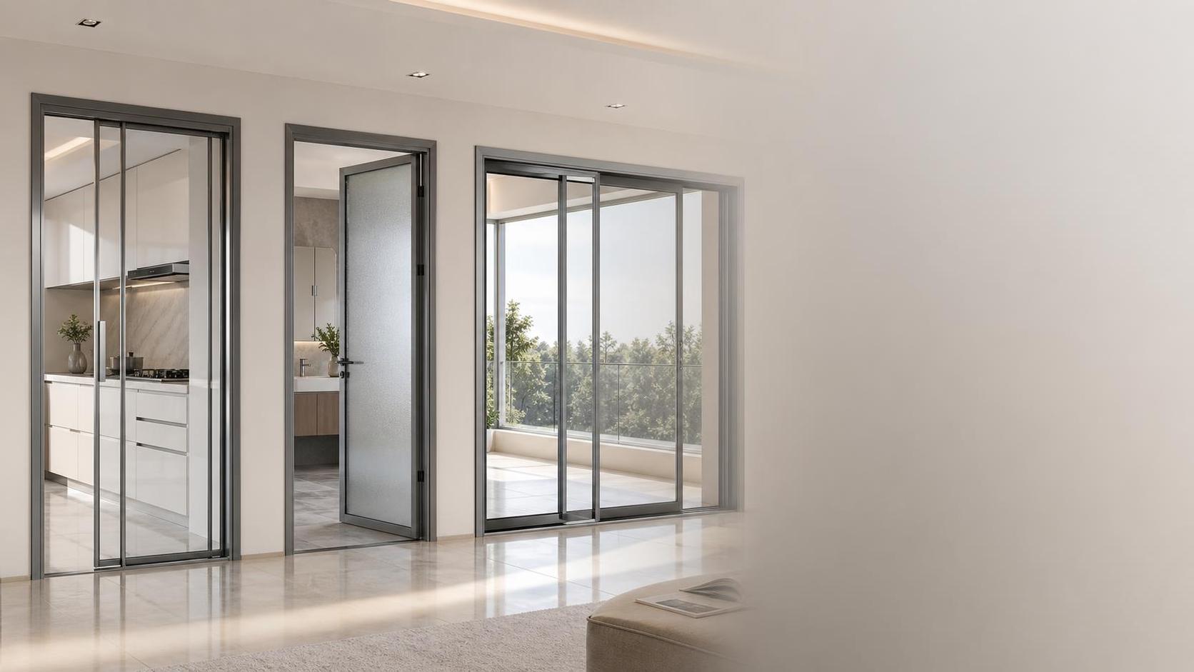 How to Choose Aluminum Doors for Kitchens, Bathrooms, and Balconies
