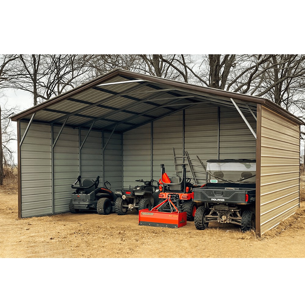 Garagem em estrutura de aço