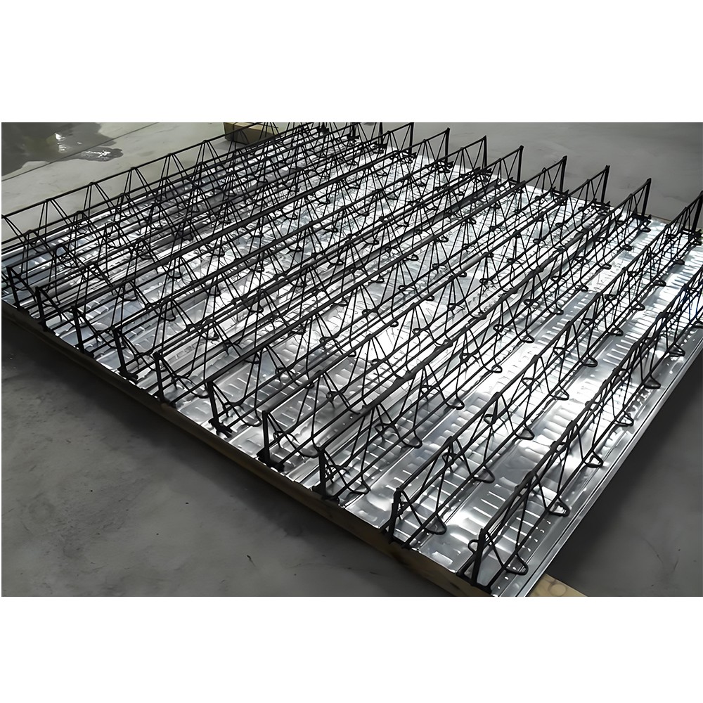 Deck de piso treliçado de barras de aço galvanizado leve para casa pré-fabricada em aço com serviços de soldagem corte & dobragem