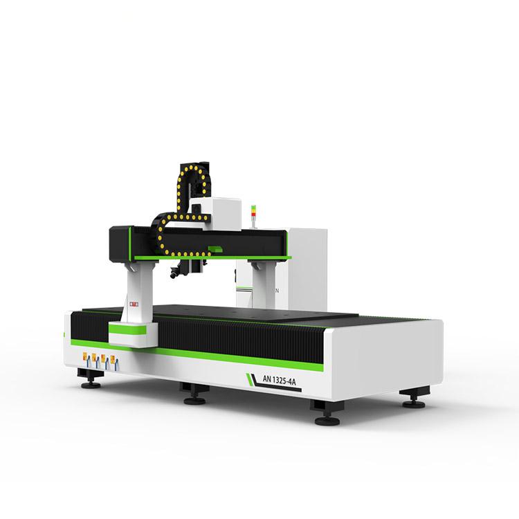 Router CNC de 4 ejes AN1325ATC con cabezal giratorio de 180 grados