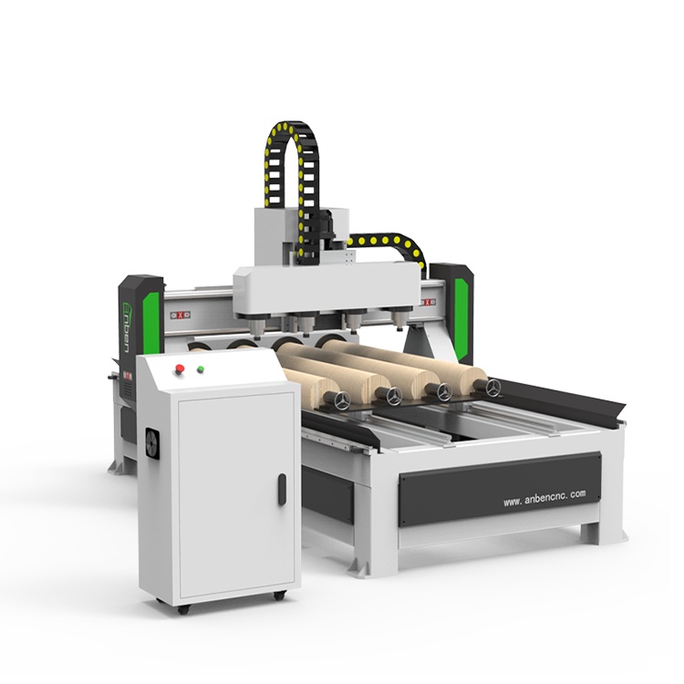 Router CNC multicapzal con 4, 6 u 8 husillos