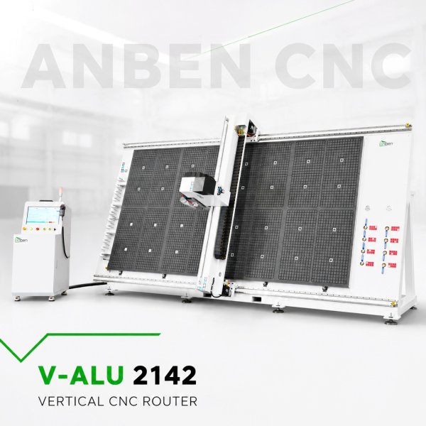 Fresadora CNC vertical V-ALU 2142 para ACP y paneles de muro cortina