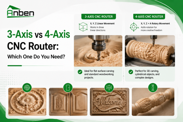 Fresadora CNC de 3 ejes vs. 4 ejes: ¿cuál necesita?