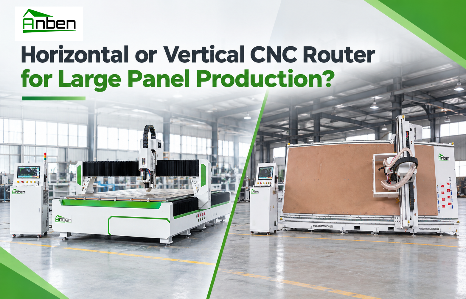 ¿Fresadora CNC horizontal o vertical para la producción de paneles grandes?