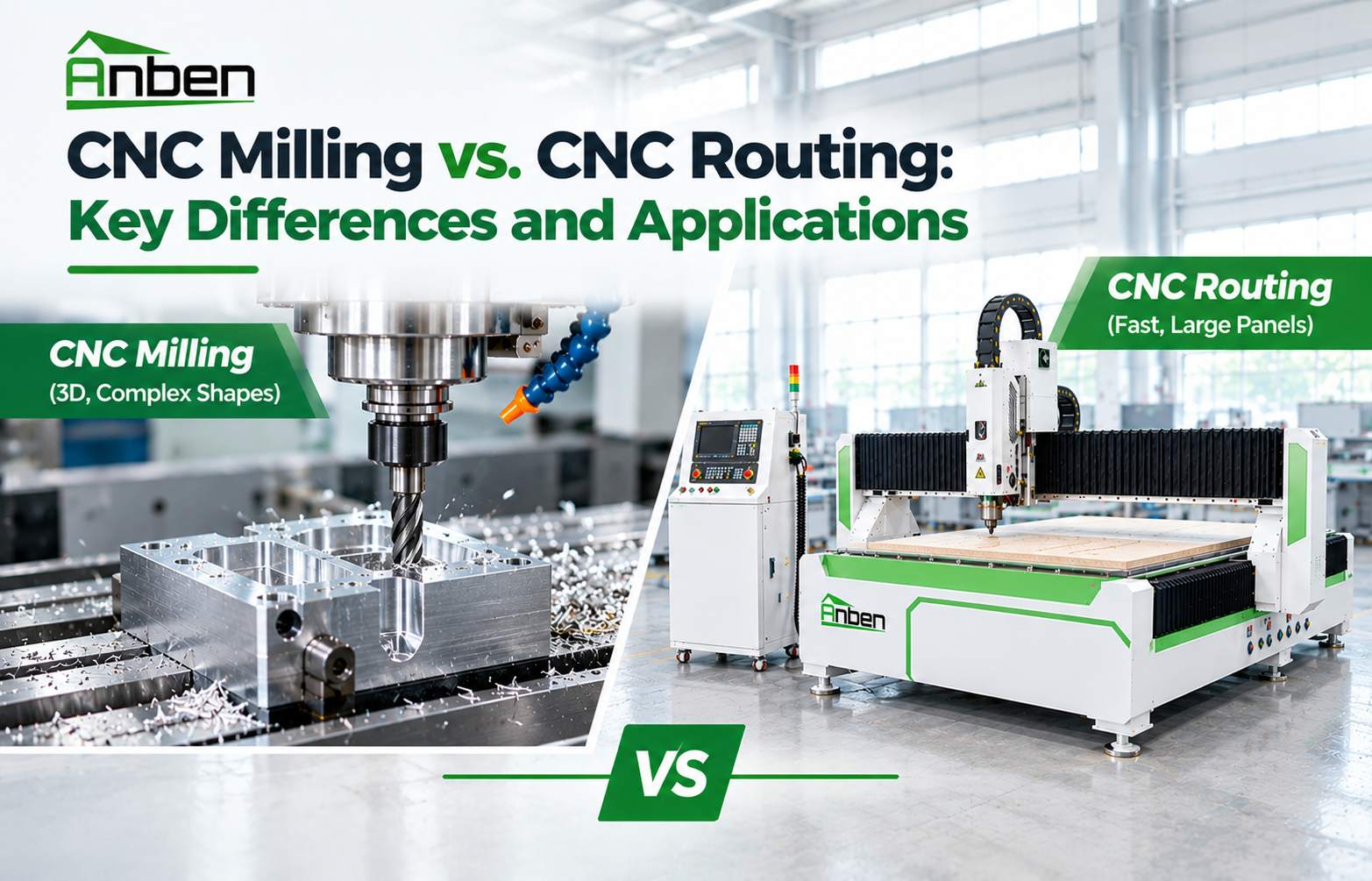 Fresado CNC frente a mecanizado CNC con router: diferencias clave y aplicaciones