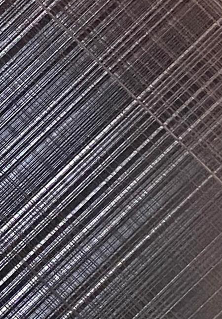 Embossed Metal-Diagonal Interlocking Rose Gold