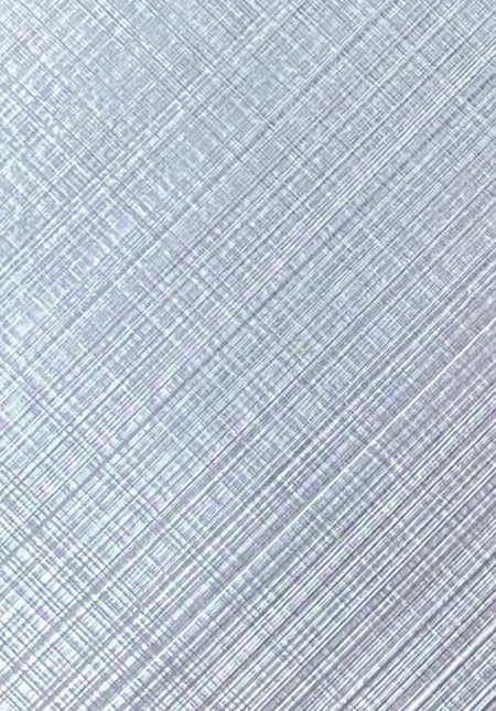 Embossed Metal-Diagonal Interlocking Silver