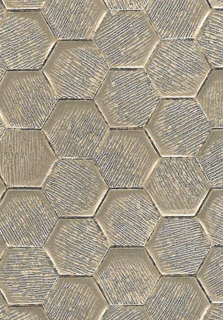 Embossed Metal-Metal Honeycomb Rose Gold