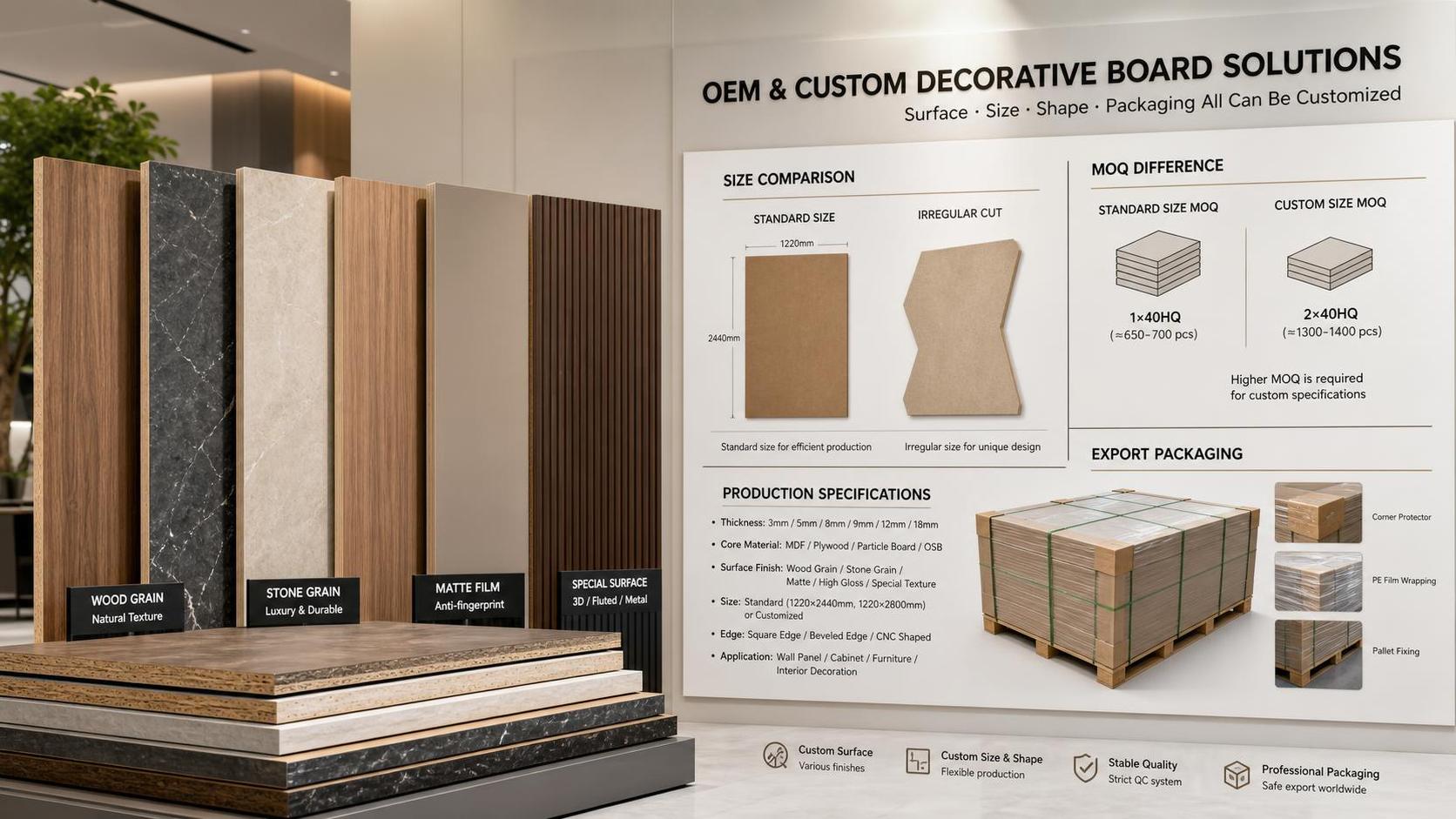 What MOQ Is Common for Custom Decorative Panel OEM Orders What MOQ Is Common for Custom Decorative Panel OEM Orders